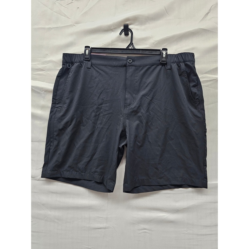 Eddie Bauer Mens Flex Waist Athletic Shorts Black Polyester Blend Size XXL